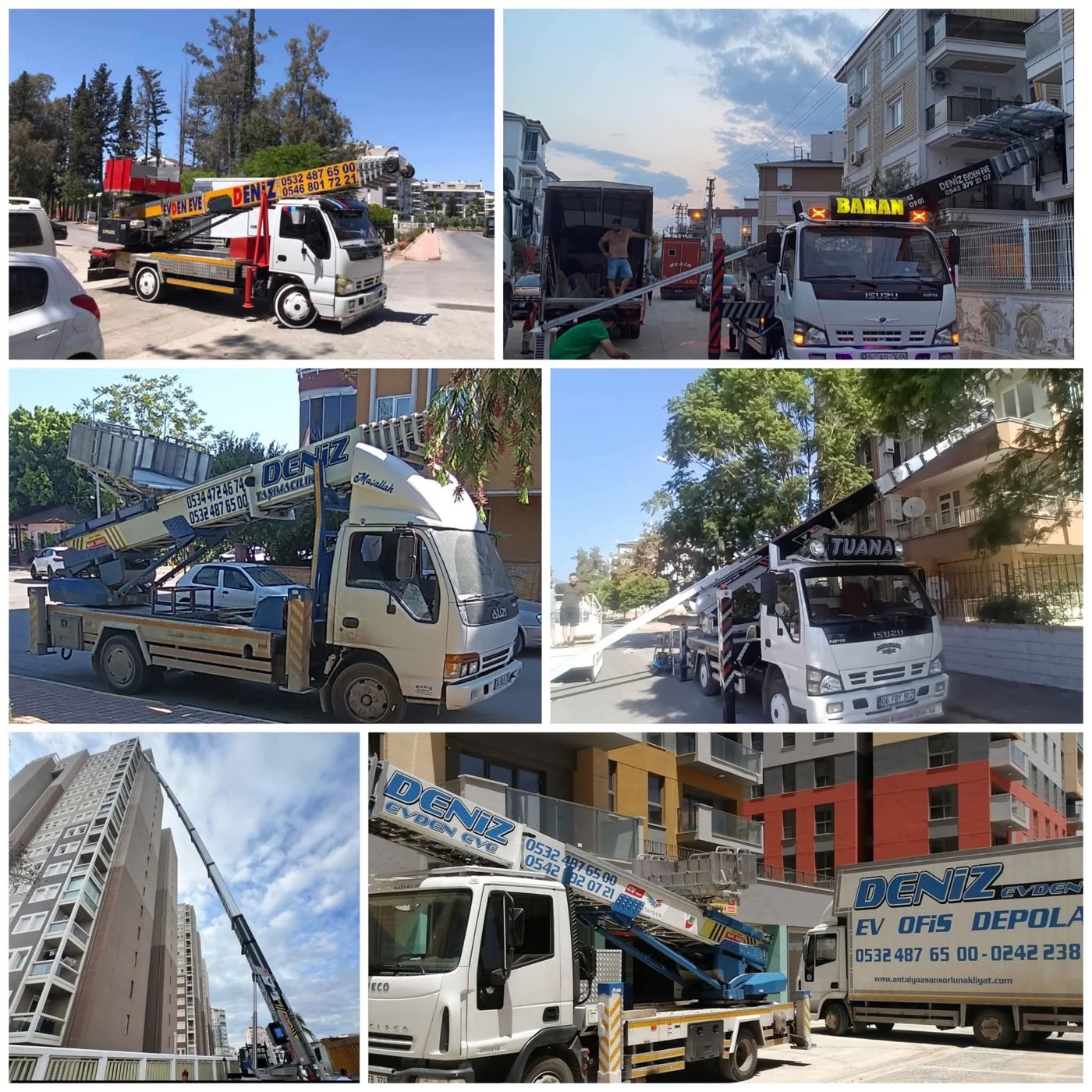 Antalya asansörlü nakliyat çalışmalarımızdan kareler